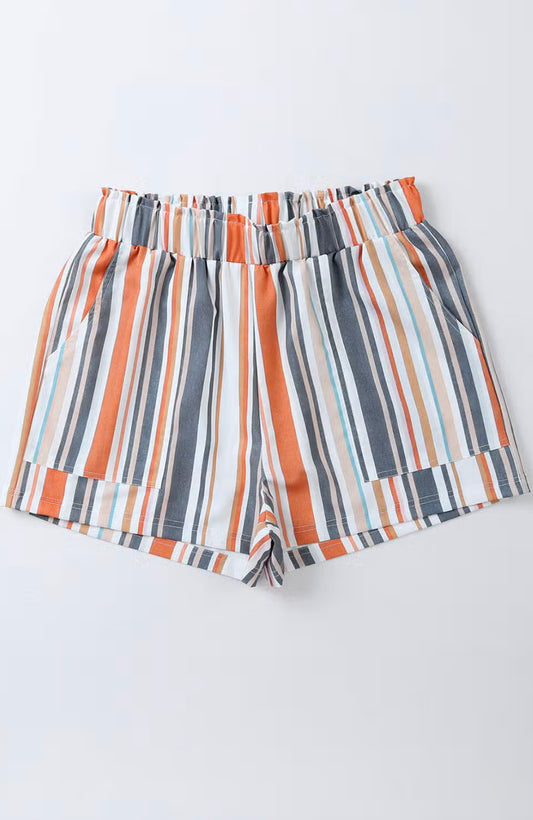 Frills and Stripes Shorts