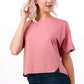 Loose fit Notched Hem Tee