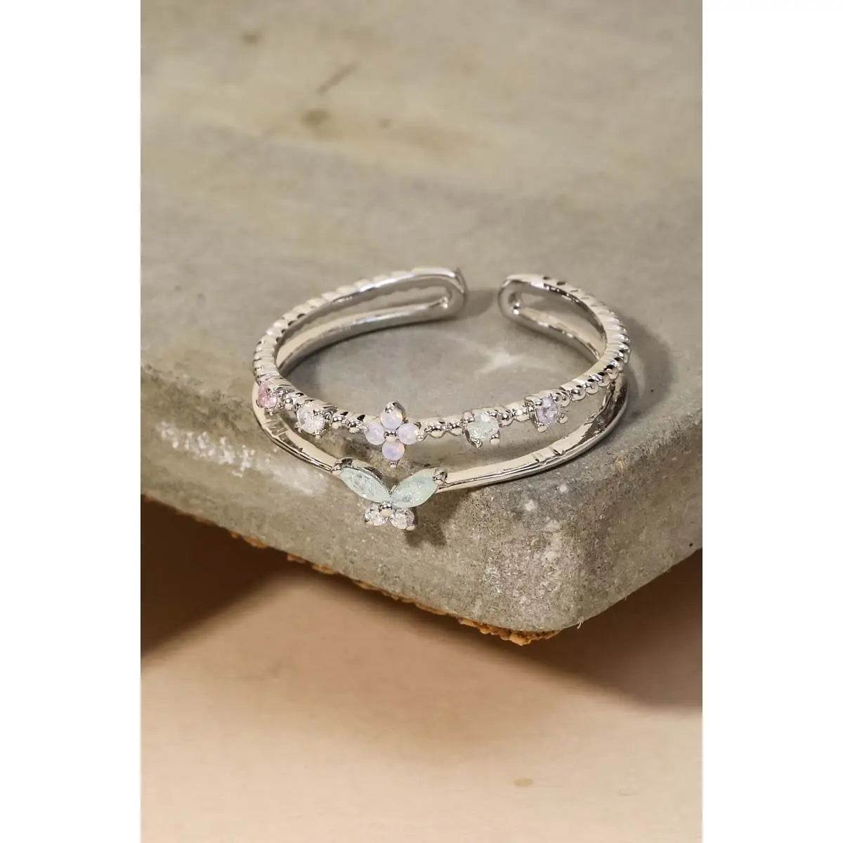 Double Line Dainty Ring