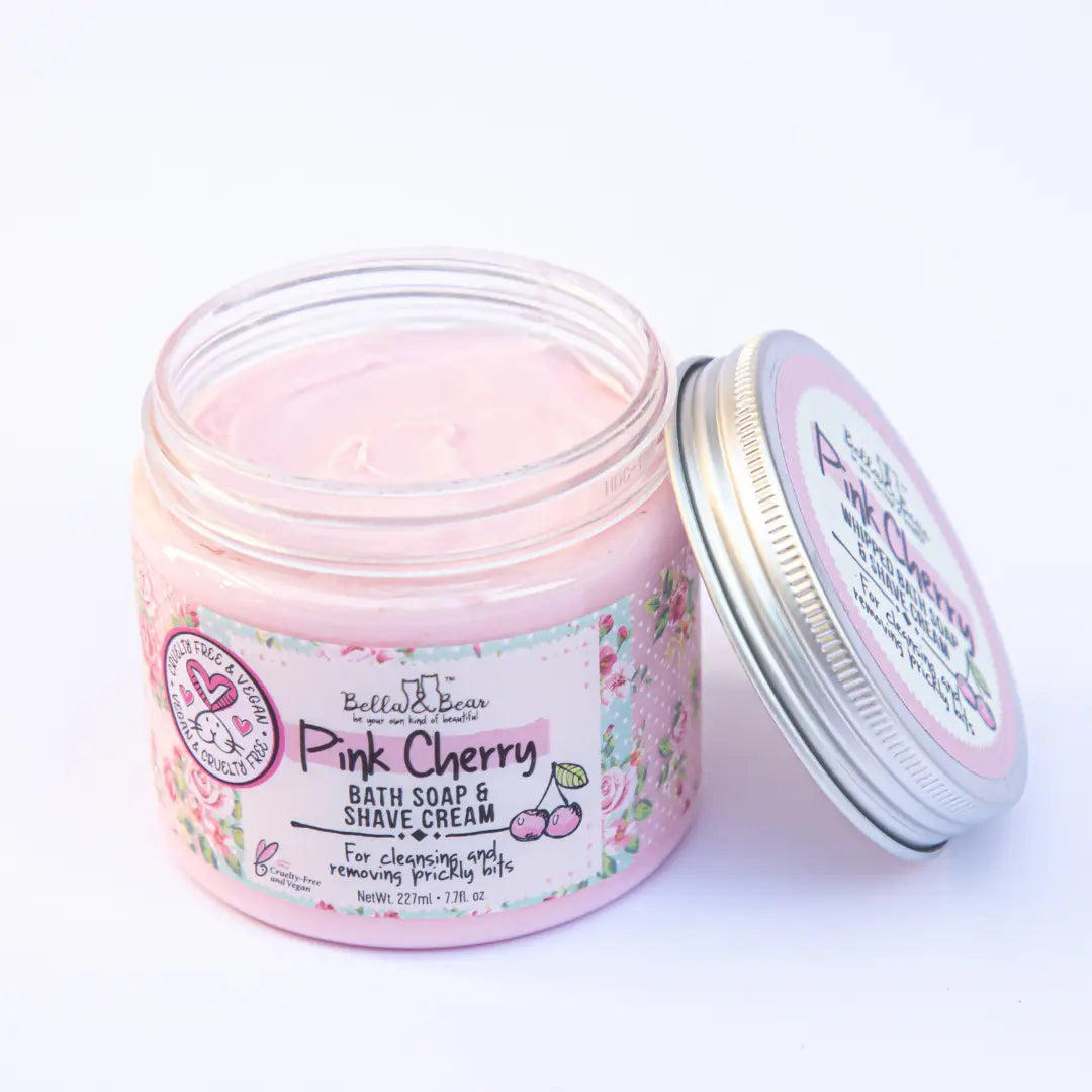 Pink Cherry Whipped Bath Soap & Shave Cream