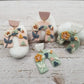 Handmade Flowers Polymer Clay Earrings