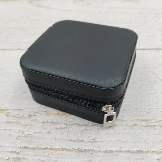 Travel Jewelry Box With Zipper Organizer Box